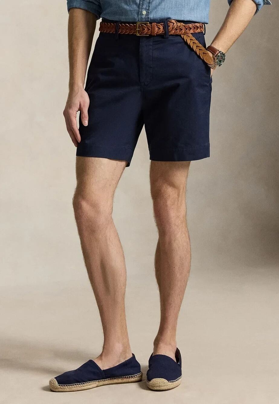 POLO royal team queens PREPSTER STRETCH CHINO SHORTs cotton NAvy Sz 31 A008473